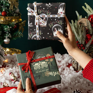 Wholesale 80g <b>Christmas</b> <b>Kraft</b> <b>Paper</b> Tissue 43*300cm Gift Luxury Custom Packaging <b>Wrapping</b> <b>Paper</b> Roll - Product Image 5