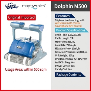 Robot Limpiador de Piscinas Portátil Dolphin con Función de Escalada de Paredes y Limpieza Automática - Product Image 4