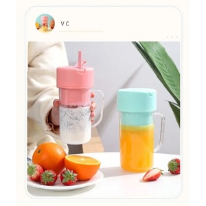 Nouvelle paille jus tasse ménage sans fil USB charge Portable fruits presse-agrumes Machine extérieur <span class=keywords><strong>compagnon</strong></span> tasse Smoothie mélangeur - Product Image 5