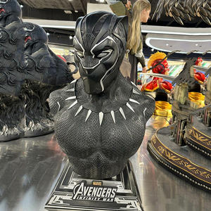 Busto de Pantera Negra de los Vengadores de Alta Calidad, Forma de Animal, Resina GK, Ecológico, Esculpido, Regalo Hecho a Mano, Adorno de Colección para <span class=keywords><strong>Bar</strong></span> - Product Image 5