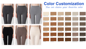 Collants doublés en polaire à taille haute pour femmes, leggings thermiques épais et élastiques, collants chauds pour femmes - Product Image 5