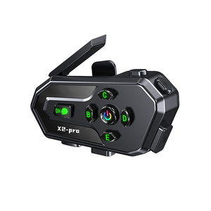 X2 pro tam dubleks interkom kaskları su geçirmez intercomunicador para casco kablosuz mavi diş motosiklet kask interkom - Product Image 5