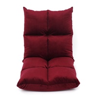 Fauteuil de sol personnalisable et confortable pour la méditation, chaise longue pliable et réglable pour le gaming, fauteuil inclinable de sol