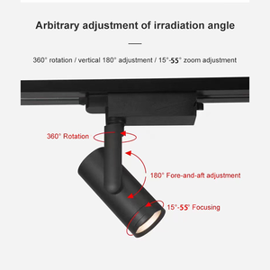 ไฟติดตาม LED แบบซูมได้25W 30W 35W 40W ไฟสปอตไลท์หรี่แสงได้ - Product Image 4