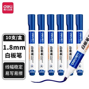 Deli Whiteboard Marker S536 Black Erasable Meeting Room Use - Product Image 4