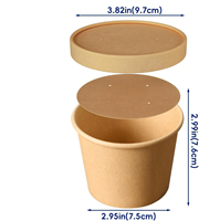 Offre Spéciale – Grandes Boîtes en Carton Kraft Jetables pour Salades, Riz Frit, Soupes et Plats à Emporter – Bols à Salade et Boîtes Déjeuner