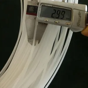 Haste redonda de nylon da extrusão pa6 66, haste plástica sólida 2mm 3mm 250mm