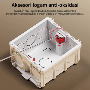 Boîtier de jonction électrique en plastique Pano.V 86, ignifuge et étanche, pour interrupteurs 86 - Product Image 3