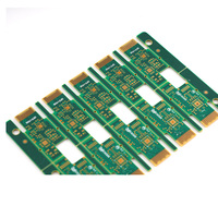 PCB Multilevel 6 Lapisan Dua Sisi dengan Perawatan Permukaan Pelapisan Emas untuk Sirkuit Cetak Keyboard PCB