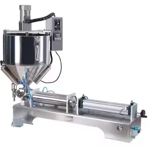 Half-Automatische Zuiger Tafel Top Horizontale Vulmachine Voor Chemische Cosmetische Crème Vloeibare Pasta-Pneumatische Machines
