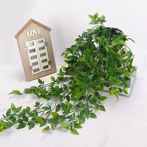 Planta Artificial Colgante, Enredadera Verde en Maceta, Decoración Interior y Exterior, Plástico, Estilo Datura de 9 Ramas, Decoración de Pared - Product Image 2