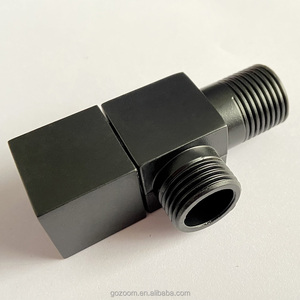 Robinet d'angle en zinc de conception moderne pour eau chaude ou froide pour salle de bain, cuisine ou robinets de toilettes - Product Image 4