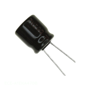 ตัวแทนจำหน่ายอย่างเป็นทางการ ECE-A1EKA470B ตัวเก็บประจุอลูมิเนียม 47 ยูเอฟ 20% 25 โวลต์ แบบขาเสียบผ่านรู - Product Image 1