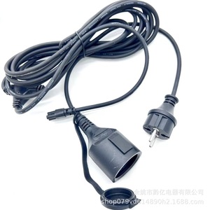 Cable de alimentación CA, conector CEE macho a IEC hembra, 16A, cable de PVC tipo SJT para uso europeo - Product Image 2