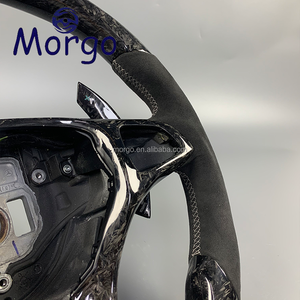 Accessoires de voiture <span class=keywords><strong>Volant</strong></span> en fibre de carbone forgé personnalisé pour Mercedes Benz W204 AMG Classe A CLA CLS GLA GLE 180 200 220 250 320 - Product Image 5