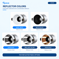 Downlight LED COB encastré 7W 12W 20W, CRI 90+, réflecteur profond pour salon, hôtel, commerce de détail et projets d'éclairage commercial