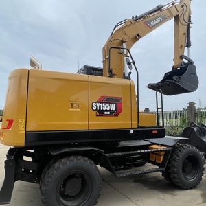 Excavadora de Ruedas SANY SY155W de 14 Toneladas, Usada, en Buen Estado, <span class=keywords><strong>Poco</strong></span> Tiempo de Uso, Características: Motor, Bomba, Componentes del Motor, Precio Económico - Product Image 1