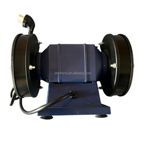 Meuleuse d'atelier industrielle pour l'affûtage d'outils de coupe avec deux meules et écrans de protection – Machine de meulage industrielle - Product Image 3