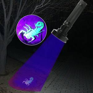 21 51 100 LED 395nm viola luce nera torcia a raggi ultravioletti portatile UV LED Scorpion torcia UV torcia a LED - Product Image 6