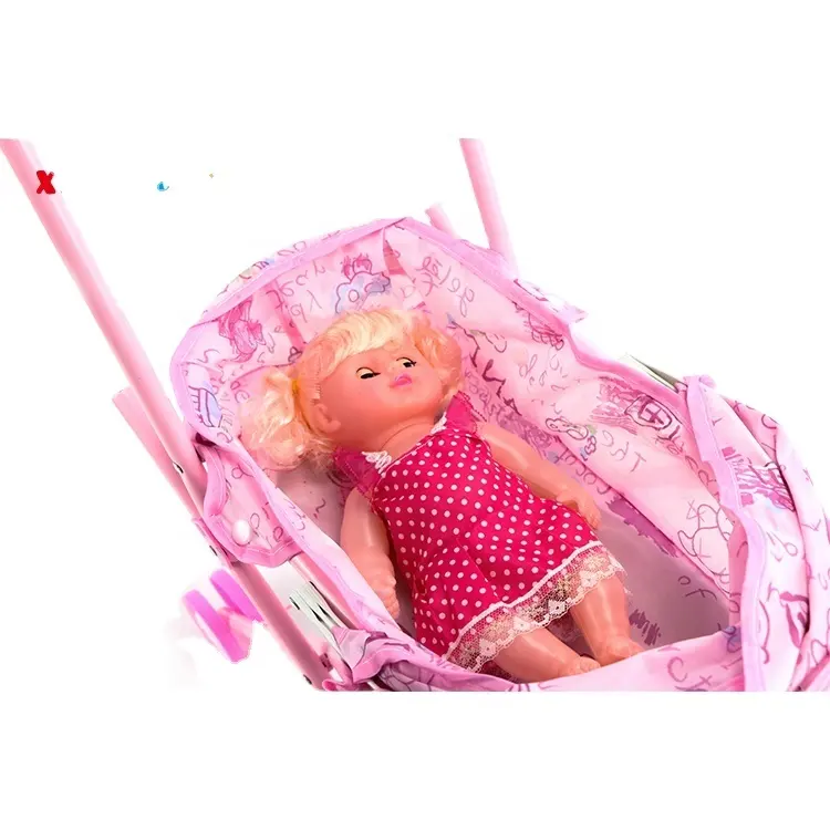 Детское оборудование для ролевых игр, ролевые Игрушки для девочек, розовая дешевая детская коляска, милая кукла для девочек, игрушки для коляски