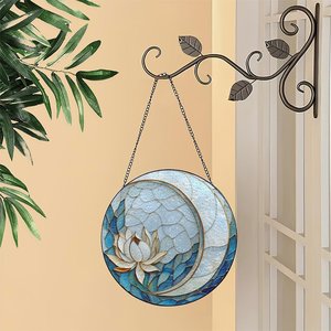 Attrape-rêves <span class=keywords><strong>amérindien</strong></span> en vitrail, pendentif attrape-soleil pour décoration culturelle - Product Image 2