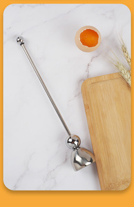 Ouvre-œuf en acier inoxydable de style français, ouvre-œuf pour œufs de riz glutineux, batteur à œufs, coupe-coquille d'œuf, usage domestique - Product Image 6