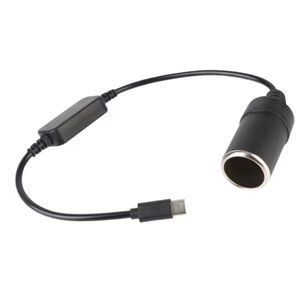 5V naar 12V converter voedingsadapter kabelverlenger <span class=keywords><strong>USB</strong></span> type C opladers naar sigarettenaansteker auto-accessoires - Product Image 1