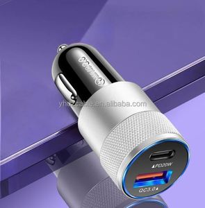 Chargeur de voiture USB et Type-C avec ports QC3.0, charge rapide, adaptateur universel Android, chargeur de voiture PD - Product Image 2