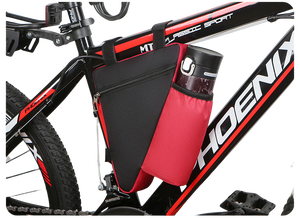 Waterproof Bike <b>Frame</b> Triangle Bag with Bottle Holder Durable Cycling Storage Pouch for Mountain Road <b>Bicycle</b> Riders - Product Image 4