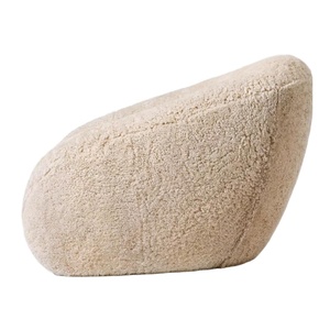 HDC Luxus Reyans Getufteter Shearling-Loungesessel - Mid-Century Design für Wohnzimmer, Schlafzimmer, Apartment & Hotel - 10 Jahre Garantie - Product Image 6