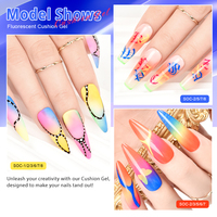 Deroi 6 en 1 Gel Solide Pat Pat Sans HEMA Sans TPO Ombre Sculpting Haute Pigmentation Gel UV DIY pour Nail Art et Salon de Manucure
