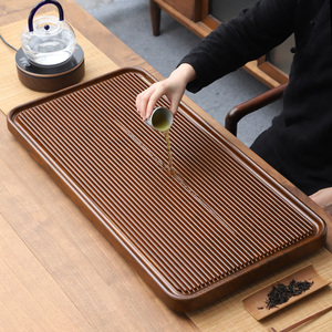Nuevo tipo de bandeja para té para uso doméstico, juego de té, mesa de té, madera maciza, mesa de preparación de té de imitación de baquelita para sala de estar y - Product Image 1