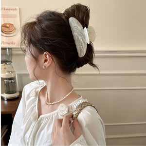 Pinces à cheveux en plastique motif marbre, forme croissant, accessoire capillaire haut <span class=keywords><strong>de</strong></span> gamme, tendance et élégant, vente en gros - Product Image 6