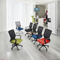 Chaise de bureau ergonomique en maille, pivotante, réglable en hauteur, avec système de levage à gaz, confortable et moderne