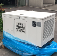 Tragbarer 15KW 4-Takt Luftgekühlter Benzingenerator 50Hz 230V AC mit Autostart, 25L Kraftstofftank, Ein-/Dreiphasig