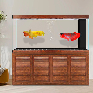 ตู้ปลาทรงสี่เหลี่ยมทำจากอลูมิเนียมอัลลอยด์ กระจกใสพิเศษ พร้อมระบบกรองด้านล่าง เหมาะสำหรับห้องนั่งเล่น สำนักงาน และใช้งานกลางแจ้ง - Product Image 4
