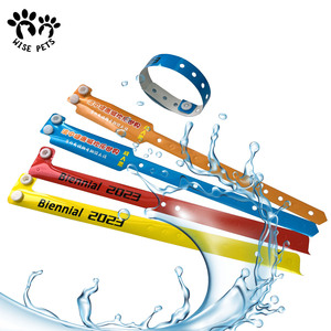 Pulsera de pvc ajustable con logotipo personalizado, brazalete de vinilo de plástico para actvitiy, Fiesta en la <span class=keywords><strong>piscina</strong></span> - Product Image 3