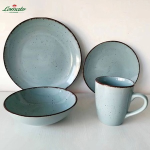 Bán Buôn Nhật Bản Phong Cách Retro Handmade Bộ Đồ Ăn Bằng Gốm Sáng Tạo Màu Men Salad Ramen Súp Gạo Bát Đĩa Đặt Bữa Ăn Tối - Product Image 3