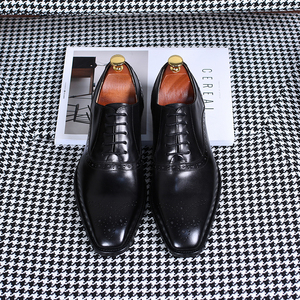 Zapatos Oxford Brogue para <span class=keywords><strong>Hombre</strong></span>, Pulidos a Mano, de Cuero de Grano Completo Premium, con Medallón, Zapatos de Vestir con Pátina Italiana, Formales para <span class=keywords><strong>Boda</strong></span> - Product Image 3