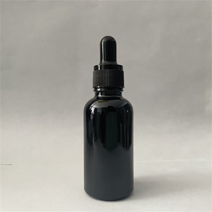 Flacon compte-gouttes noir en verre dépoli pour huiles essentielles et cosmétiques, 5-100 ml - Product Image 3
