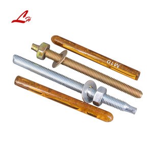 Acier au carbone zingué jaune M10 M16 M20 ancrages chimiques galvanisés boulons de <span class=keywords><strong>goujon</strong></span> <span class=keywords><strong>d</strong></span>'<span class=keywords><strong>ancrage</strong></span> <span class=keywords><strong>d</strong></span>'expansion - Product Image 1