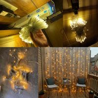 Guirlande lumineuse LED USB 3x3m 300 LED scintillantes pour décoration murale, fenêtre, mariage, fête, chambre