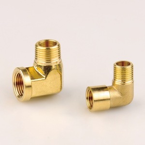 Zhuji Rixin Copper Elbow Fitting With Internal And External Threads Right Angle Pipe Connector For Plumbing And Industrial Use - Product Image 1