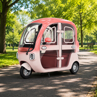 Scooter à trois roues, nouveau tricycle électrique fermé avec cabine, tricycle électrique pour la famille au quotidien