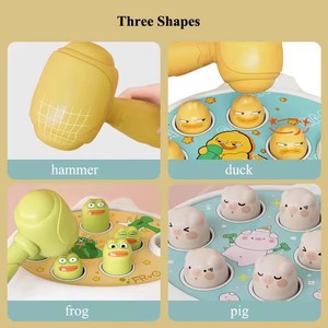 Jouet pour bébé canard/grenouille/cochon, jeu d'apprentissage Montessori, puzzle éducatif, cadeau pour enfant de 12 mois, garçon/fille, avec marteau, jouets d'extérieur - Product Image 5