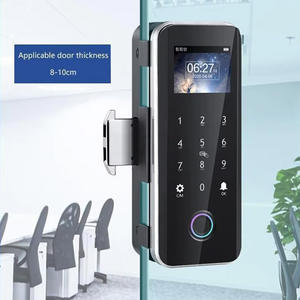 स्मार्ट ऑफिस ग्लास दरवाजा लॉक ट और ऐप कंट्रोल के साथ फिंगरप्रिंट कार्ड मेमोरी कार्ड मेमोरी कार्ड और वन-टाइम पासवर्ड अनलॉक विकल्प - Product Image 3