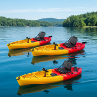 Kayak de pêche Rotomoled 2 sections, nouveau design 2026, avec moteur électrique et pédales à ailerons