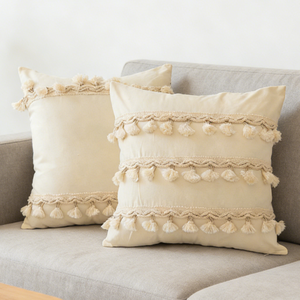 Housse de <span class=keywords><strong>coussin</strong></span> de canapé de style marocain avec pompons, <span class=keywords><strong>coussin</strong></span> de luxe <span class=keywords><strong>pour</strong></span> la décoration du salon - Product Image 2