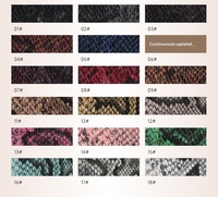 Cuir synthétique résistant à l'abrasion à motif python, grain floral, imprimé animal pour bagages J9127