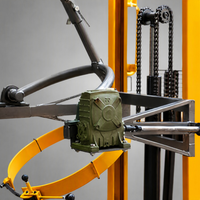 Bennette manuelle en acier inoxydable de bonne qualité pour fûts de carburant, déverseur de bidons d'huile, élévateur de fûts, capacité 200L, hauteur de levage 2000mm